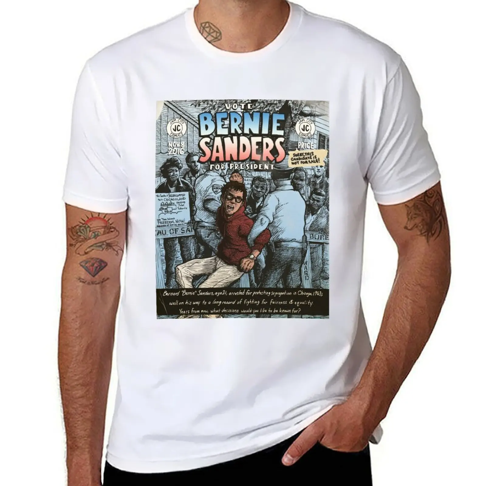 Camiseta Bernie Sanders Circa 1963, camiseta para hombre, camisetas para hombre, camiseta informal