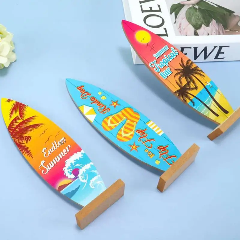 Surfboard Decor Tropical Bar Table Centerpieces Surf Board Decor For Wall Surfboard Beach Signs Summer Wood Sign