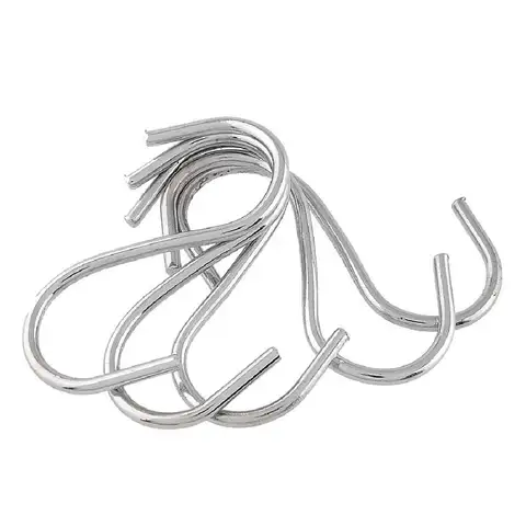 5Pcs S 모양의 후크 Clasps 후크 스토리지 랙 행거 홀더 주최자 스테인레스 스틸 홈 주방 가정용 욕실