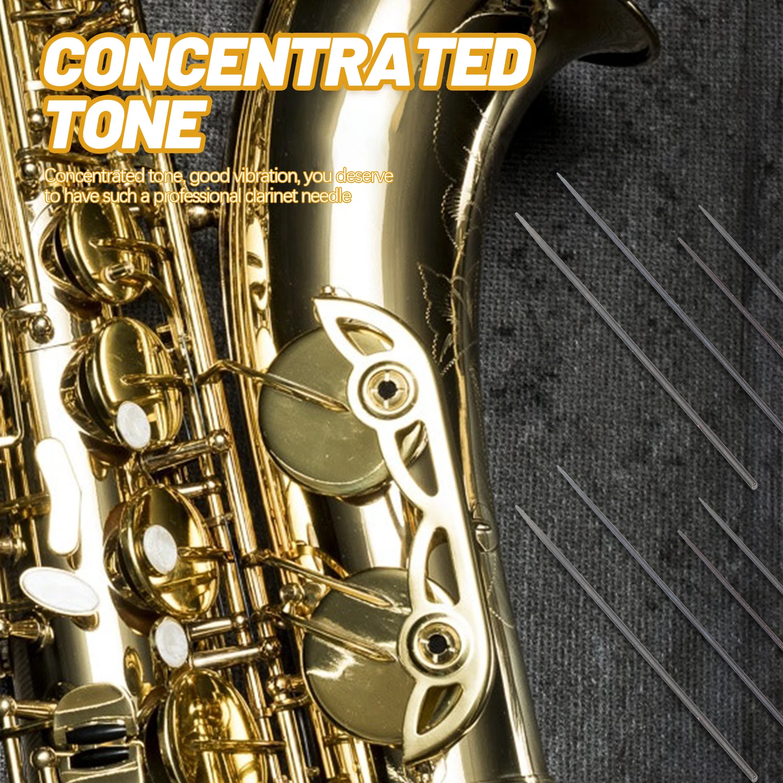 

8Pcs Professional Saxophone Needle Springs Concentrated Tone Good Vibration Durable Metal Accessories for Clarinet