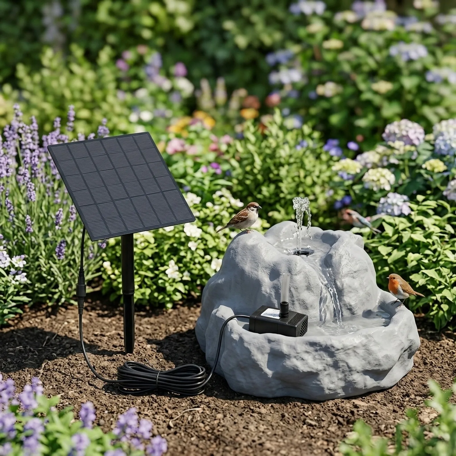 Fountain Garden Water Fountain For Nature Lovers Visual Water Effect Refreshing Water for source For Backyard Wildlife