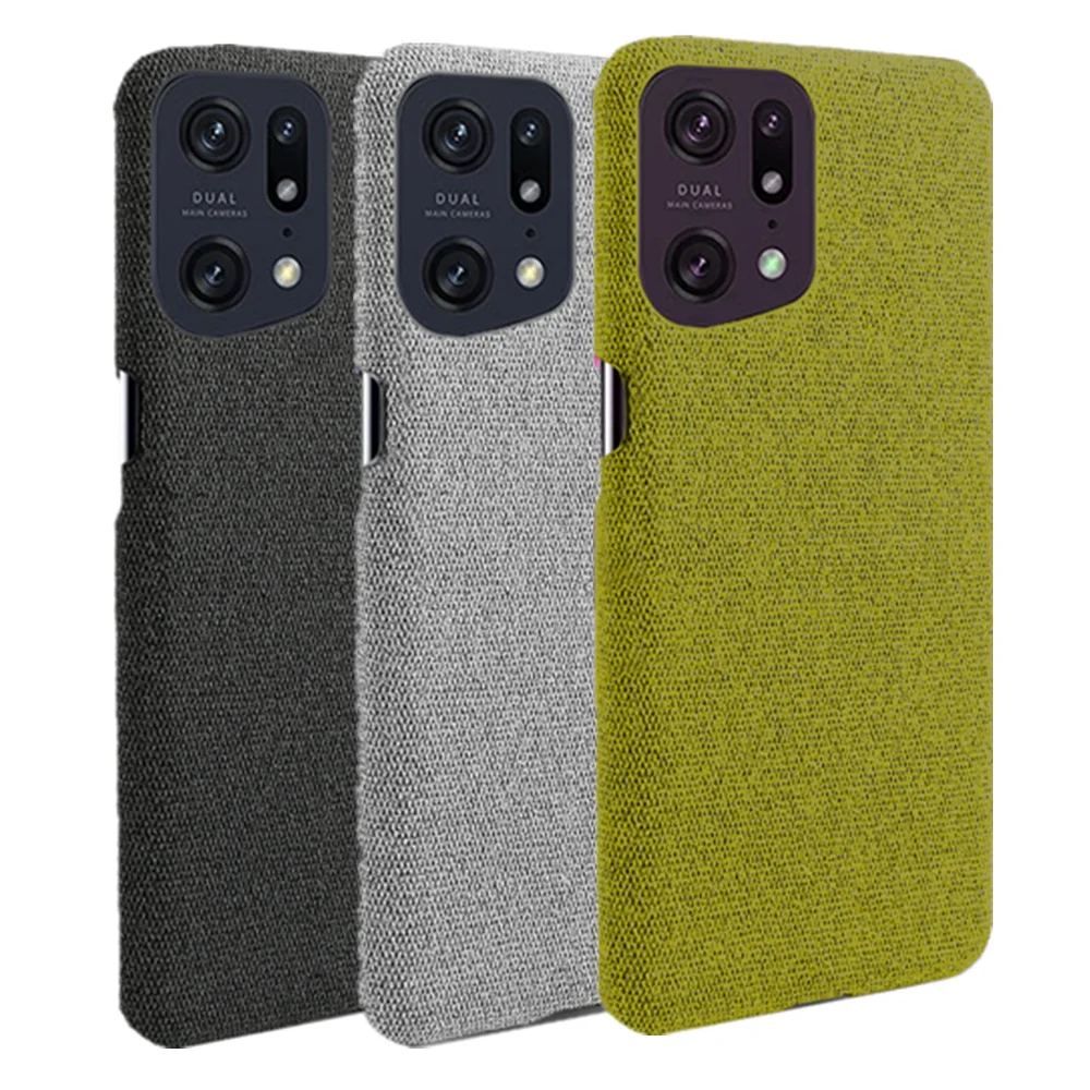 For Find X5 Pro Case For OPPO Find X5 Pro Realme GT2 9 Pro Plus 9i V25 C35 Luxury Cloth Texture Cover For OPPO A36 Reno7 Z SE 5G
