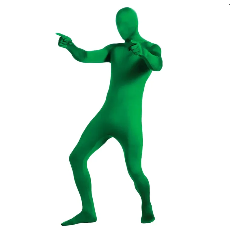 Nowość dla dorosłych dziecko tańczy całe ciało Zentai Cosplay kostiumy Spandex czarny garnitur obcisły kombinezon Halloween mężczyźni kobiety Body