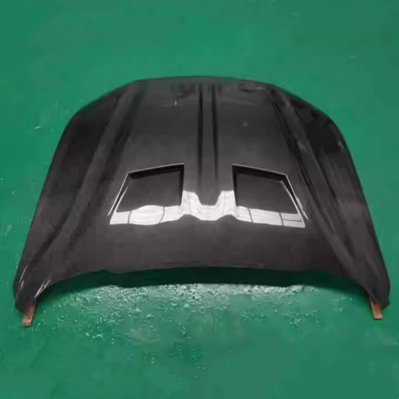 

Крышка двигателя из настоящего углеродного волокна для Ford Mustang 2018-2023, модифицированный новый стиль, капот двигателя, легкий капот автомобиля