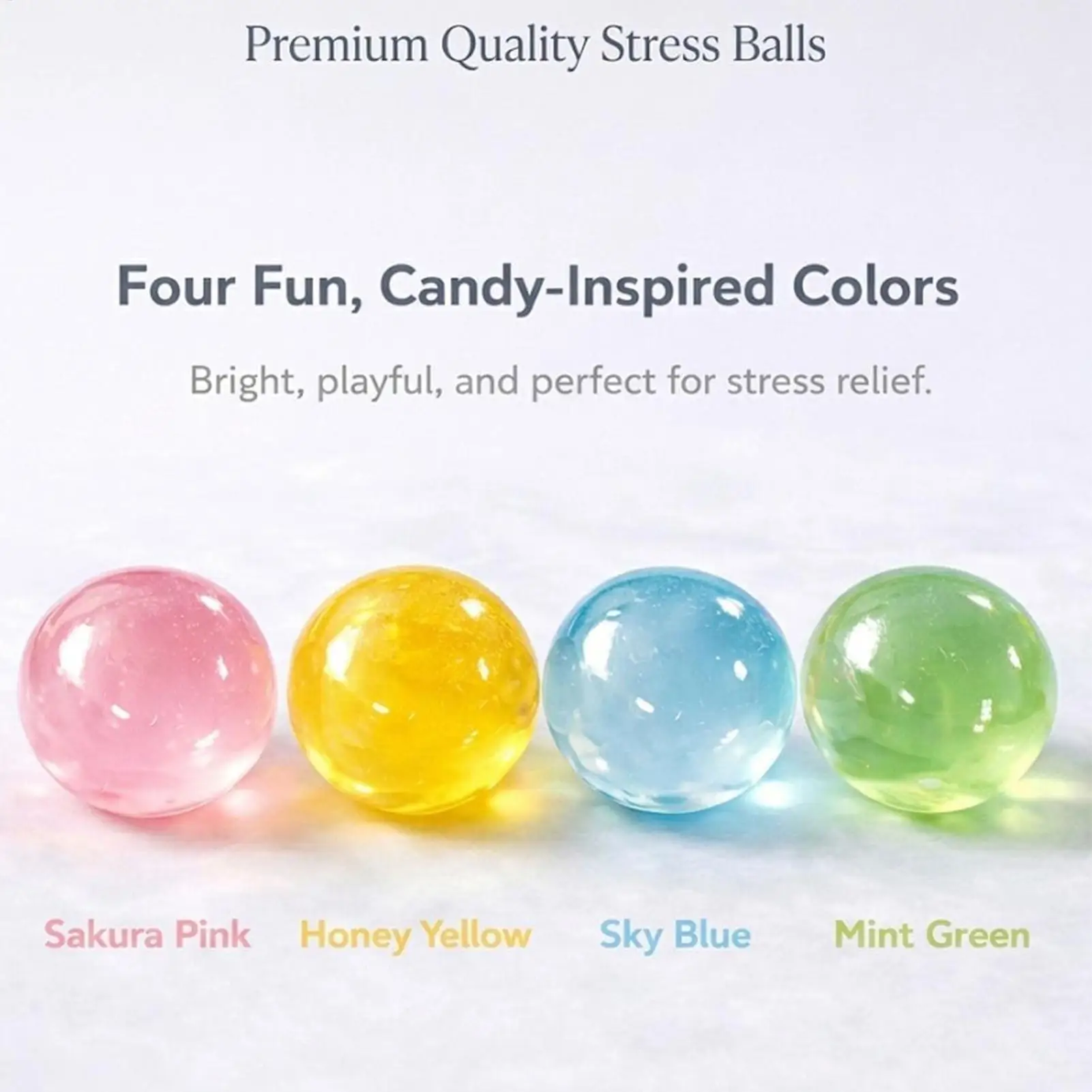 Stress Balls For Adults Slow Rebound Squeeze Dough Non-Sticky Kids Stress Ball For Calming Relaxation Focus Kids Adults Study