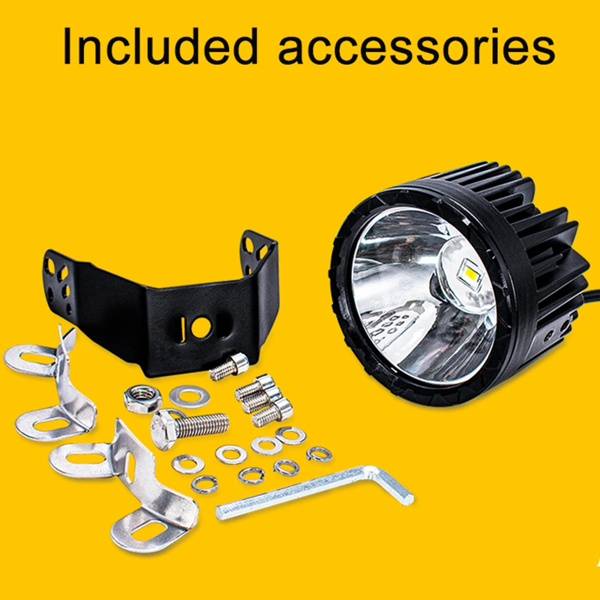 12V-80V Motorcycle Spotlights 3.5Inch Car LED Work Round Spot Light Waterproof Driving Light Offroad Fog Lamp Car Accessories