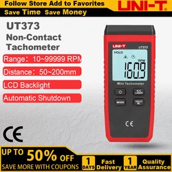 UNI-T UT373 Mini Digital Laser Tachometer Non-Contact Tachometer RPM Range 10-99999RPM Tachometer Odometer Backlight