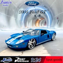 Jada 1 24 Alloy Model Fast & Furious Ford GT Supercar Metal model new box set for a gift collection for children