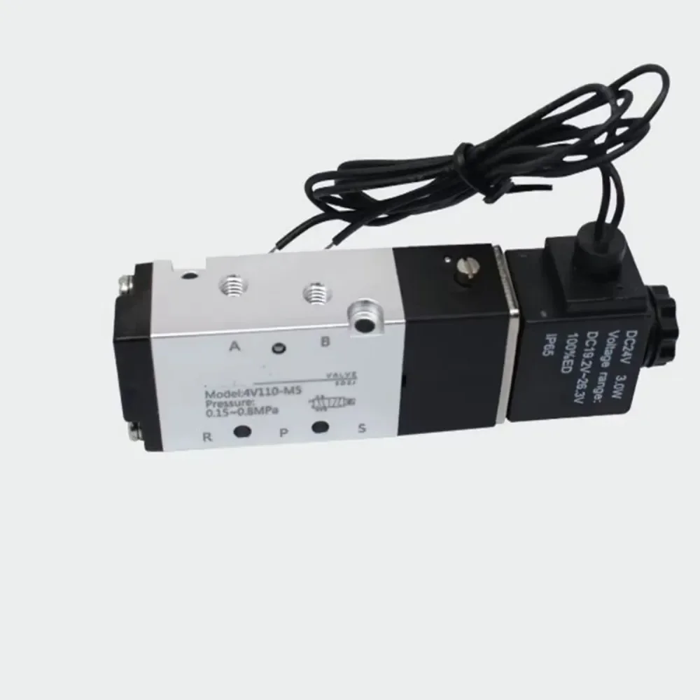4V110-M5 M5Inner Guide Type 5 Way 2 Position Solenoid Valve AC110V AC220V AC24V 24V DC 12V DC