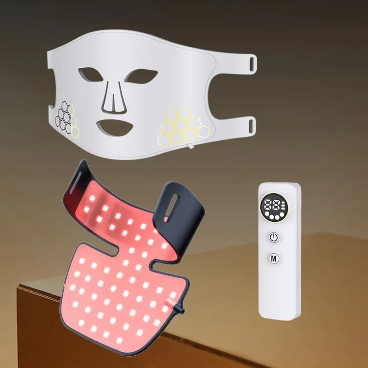 

Customizable Silicone Beauty Mask with Neck Beauty Mask Household Photon Rejuvenation Mask Meter Infrared Light Massager