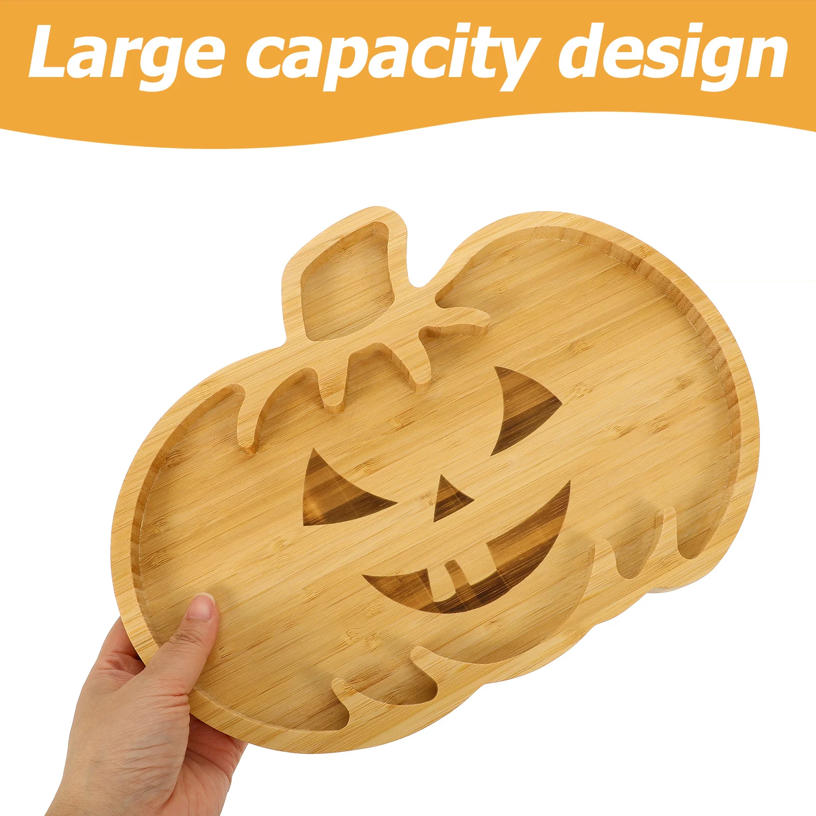 

Bamboo Dessert Tray Smooth Finish Fruit Serving Plate For Party Snacks Cake Display Kitchen Supplies