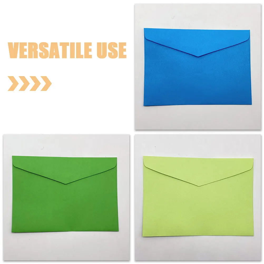50 шт. красочные конверты, минималистичный дизайн, универсальное использование для офиса, составления бюджета, визитные карточки, экономящий конверт для денег