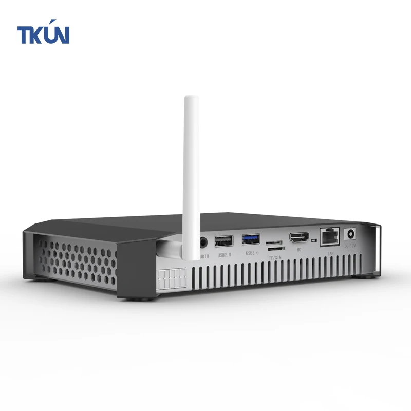TKUN Fanless Industrial Computer  Mini PC Wireless RK3568 Android TV Box 4gb Ram 32 Rom Wifi 4G LTE SIM Card