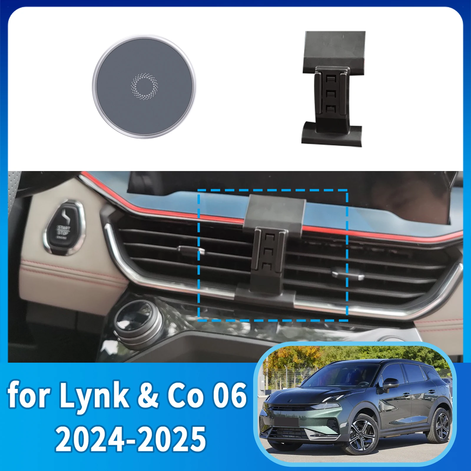 

​​fit for Lynk & Co 06 2024 2025 Integrated Screen Mount Phone Holder Mount Car accessoires