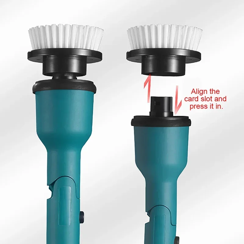 Electric Toilet Brush Kits For Makita Battery (No Battery) Handle Retractable Cleaning Brush Household Bathroom Cleaning Tools