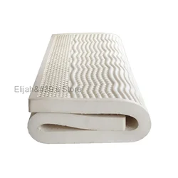 100% Thailand natural latex mattress imported natural rubber pure mattress home 2.5/5/7.5/10cm soft comfortable cushion mat