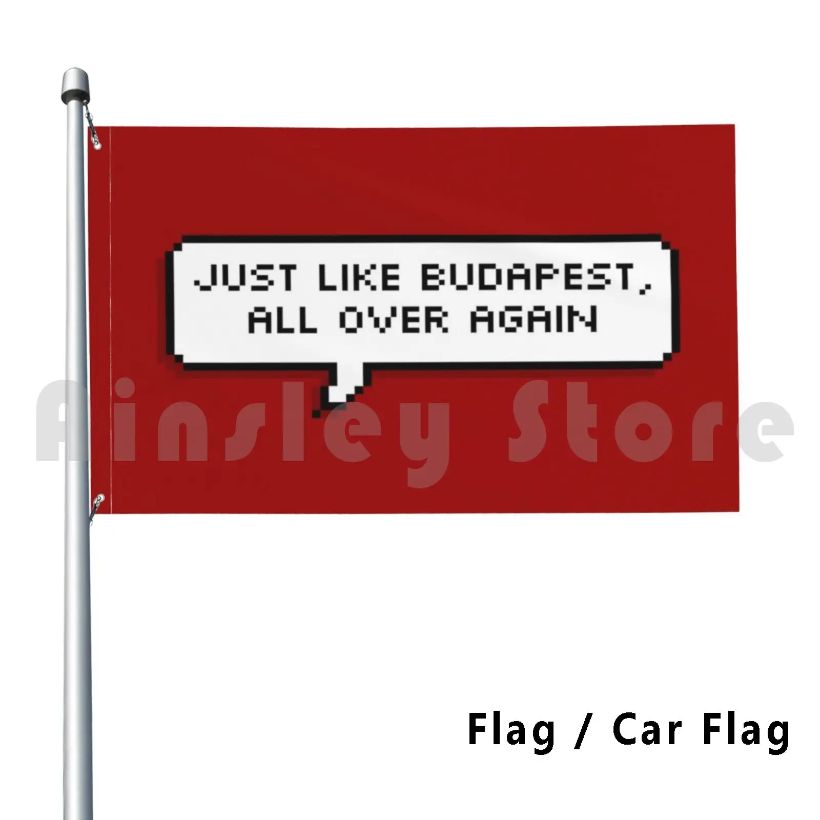 Just Like Budapest Outdoor Decor Flag Car Flag Hawkeye Natasha Romanoff Clint Barton Mcu Scarlett Johansson Jeremy