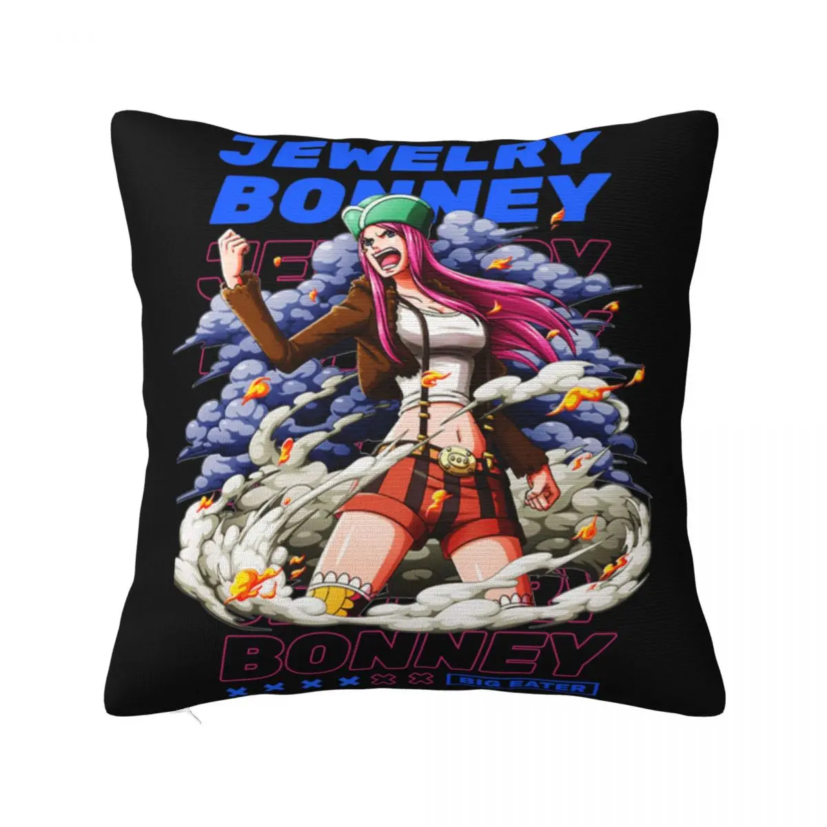 Decorative Pillowcase Jewelry Bonney Big Eater Pirate Stuff Home Pillow Case Cover Zippered Multi Size Drop Shipping