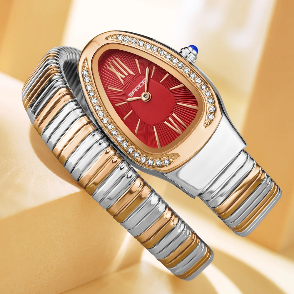 แฟชั่นงูรูปร่างสุภาพสตรีควอตซ์นาฬิกาผู้หญิง 2025 Pagani Design กันน้ําผู้หญิงนาฬิกาข้อมือ Reloj Mujer Feminino นาฬิกา