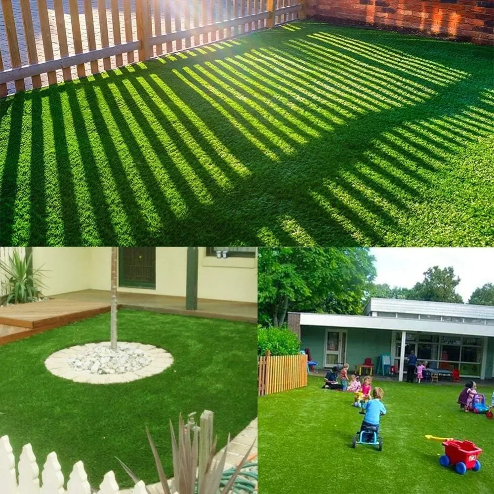 Artificial Lawn 4FTX6FT, Drainage Holes, Indoor and Outdoor Pet Artificial Grass, Astro Carpet Garden, Backyard Terrace, Balcony