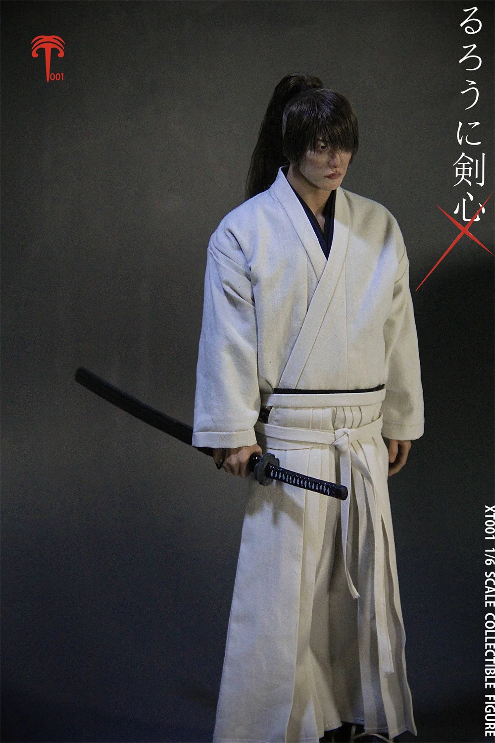 Collectible XT001 1/6 Scale Male Soldier Satoh Takeru White Suit HIMURA KENSHIN Rurouni Kenshin 12" Action Figure Full Set Model