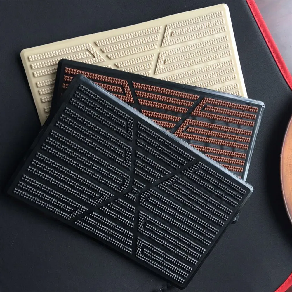 23x15cm Car Anti-skid Floor Pad PVC Pedal Plate Foot Heel Scuff Plate Universal Auto Cover Mat Non-slip Carpet Patch