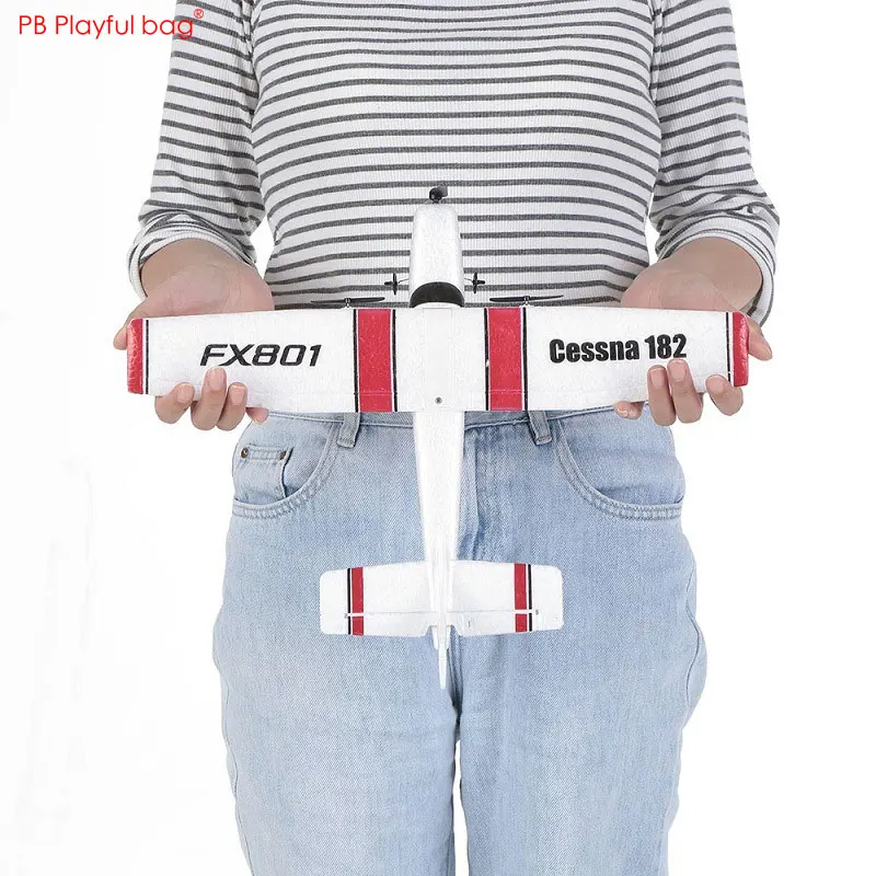 FX801 RC Schaum Segelflugzeug DIY Zusammengebaute Starrflügelflugzeuge Outdoor Elektrische Fliegende Flugzeug Fernbedienung Spielzeug AC172