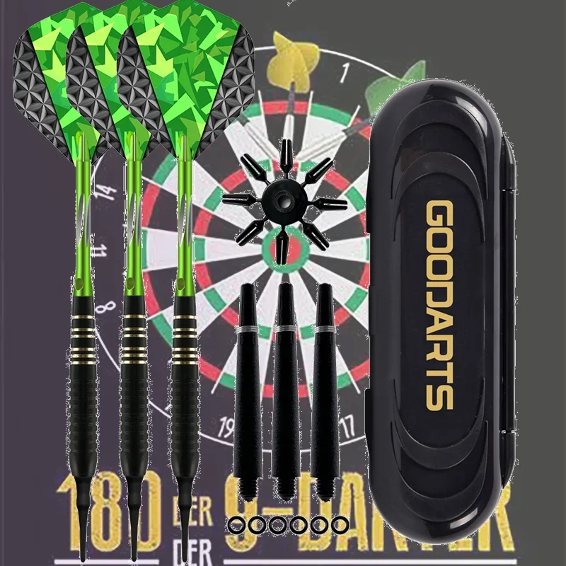 18g Brass Darts Professional Soft Tip Safety Darts 3-Piece Set Indoor Home Entertainment Throwing Game Toys