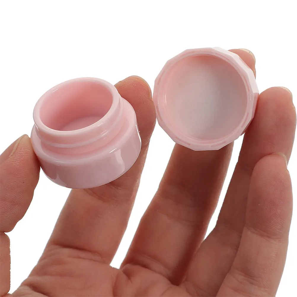 

10pcs 3g Pink White Packaging Containers Small Empty Jars for Travel Body Butter Lotion Cream Ointment Storage