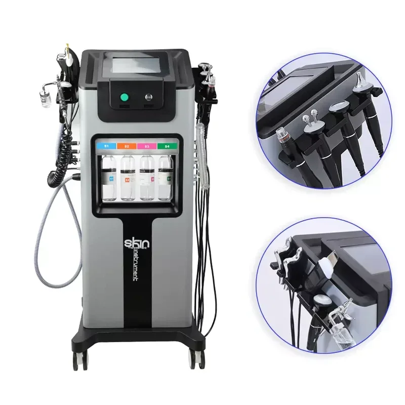 

2024Multifunctional 9 In 1 Hydra Microdermabrasion Facial Machine For Skin Care Aqua Jet Peeling Facial Cleansing MachineFor Bea