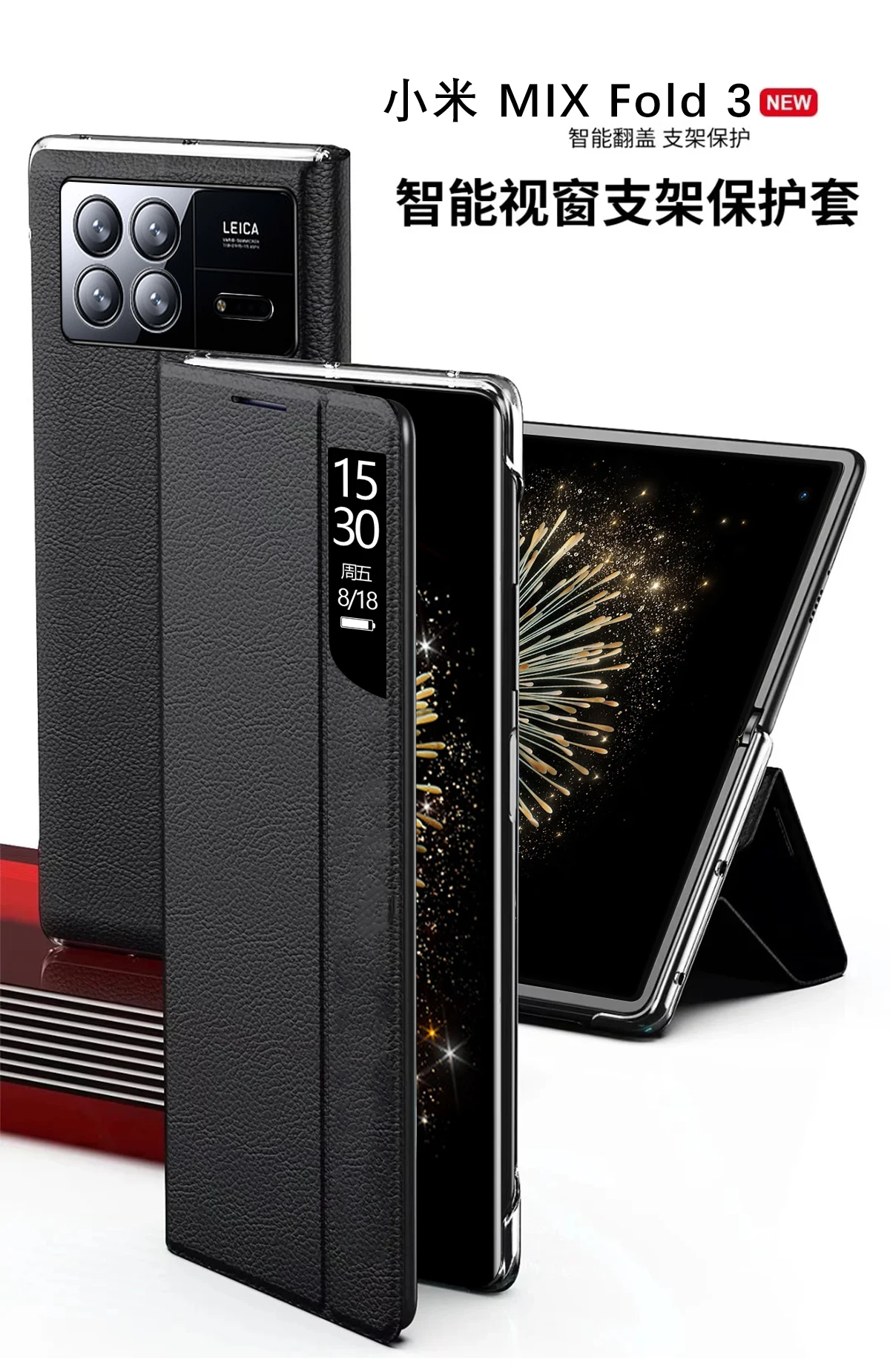 K-S-Trade Custodia per Xiaomi Mi Mix 3 5G Cover Compatibile con Xiaomi Mi Mix 3 5G Custodia Libretto Magnetica Portafoglio Flip Wallet Case Porta Carte in Similpelle PU Removibile Nero