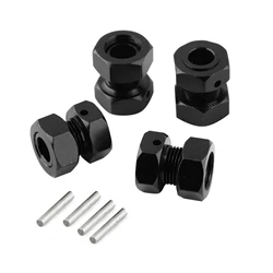 4szt Metalowe piasty kół 17mm Sześciokątne złączki Nakrętka zapobiegająca poluzowaniu Części do Arrma 1/8 6S KRATON OUTCAST RC Car Accessory