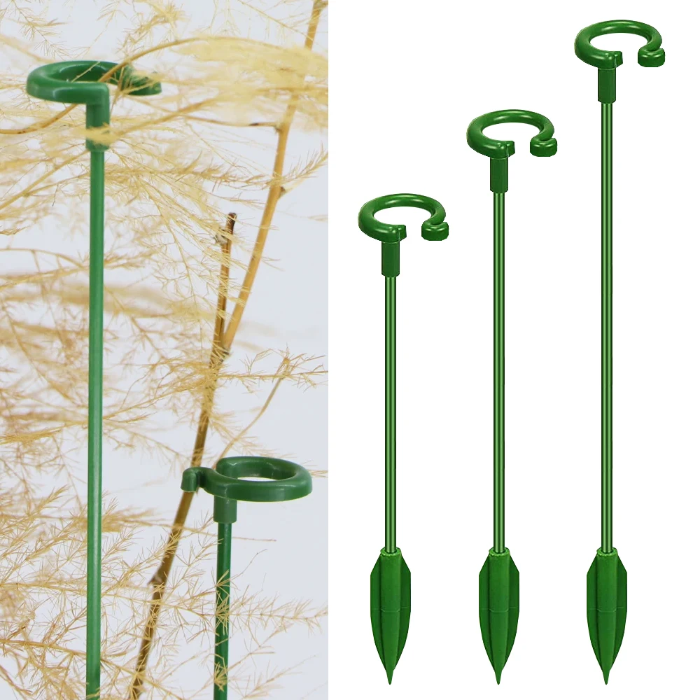 Home Garden Plant Support Stake Bonsai Stick Potted Rod Fiberglass Orchid Rose Flower Single Stem Shrub Holder Stand Fixing Tool