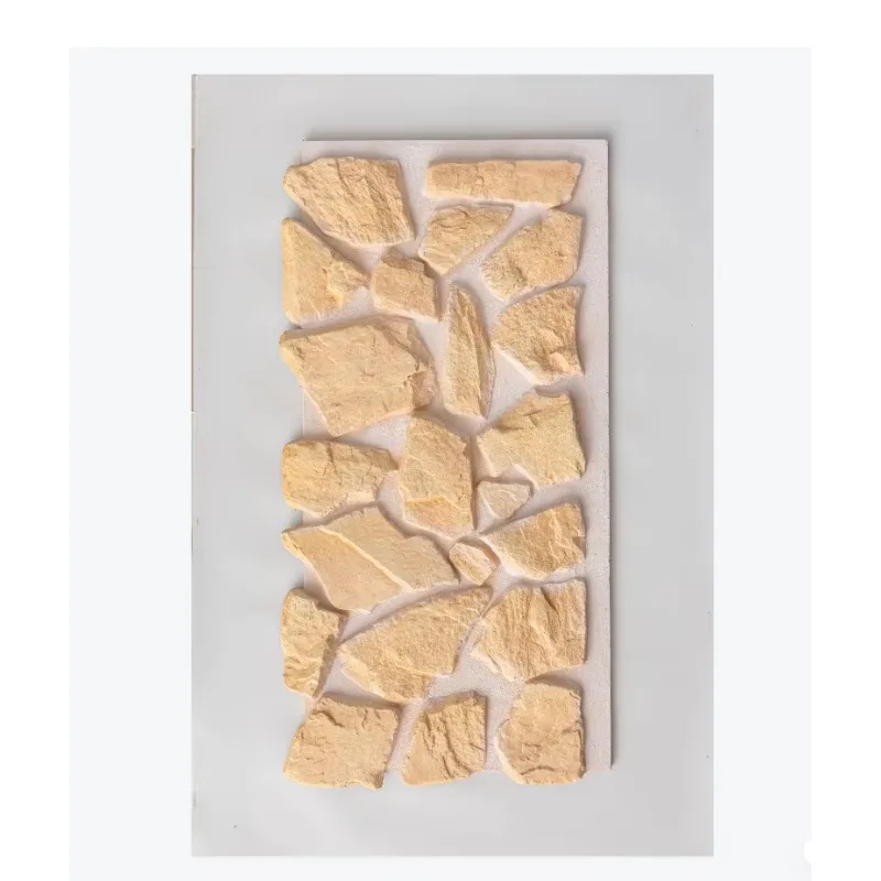 Faux Castle Stone 3d Pu Stone Wall Panel Anti-Pollution Recyclable ECO Material For Villa Garden Factory Direct Supply Wholesale