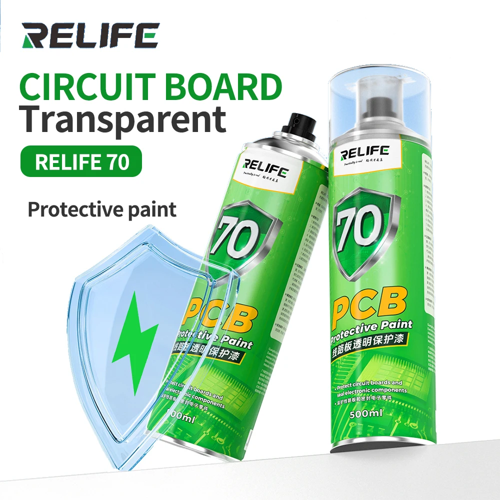 RELIFE 70 Circuit Board Protective Paint for Circuit Board Cable Repair Insulation Anti-short Circuit Protection Paint Tools