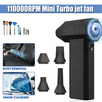 X3 Mini Turbo Violent Fan 110000RPM Car Electric Air Duster With 4 Nozzles Rechargeable Super Jet Dry Blower for Truck Keyboard
