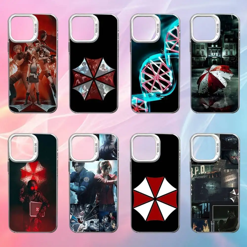 

R-Resident Game Evil Phone Case For iPhone 17,16,15,14,13,12,X,8,Pro,Max,Plus,SE4,Air,Mini White IMD HD Matte