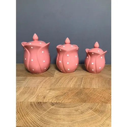 Bibizdevar Polka Dot 3'Lü Jar Set