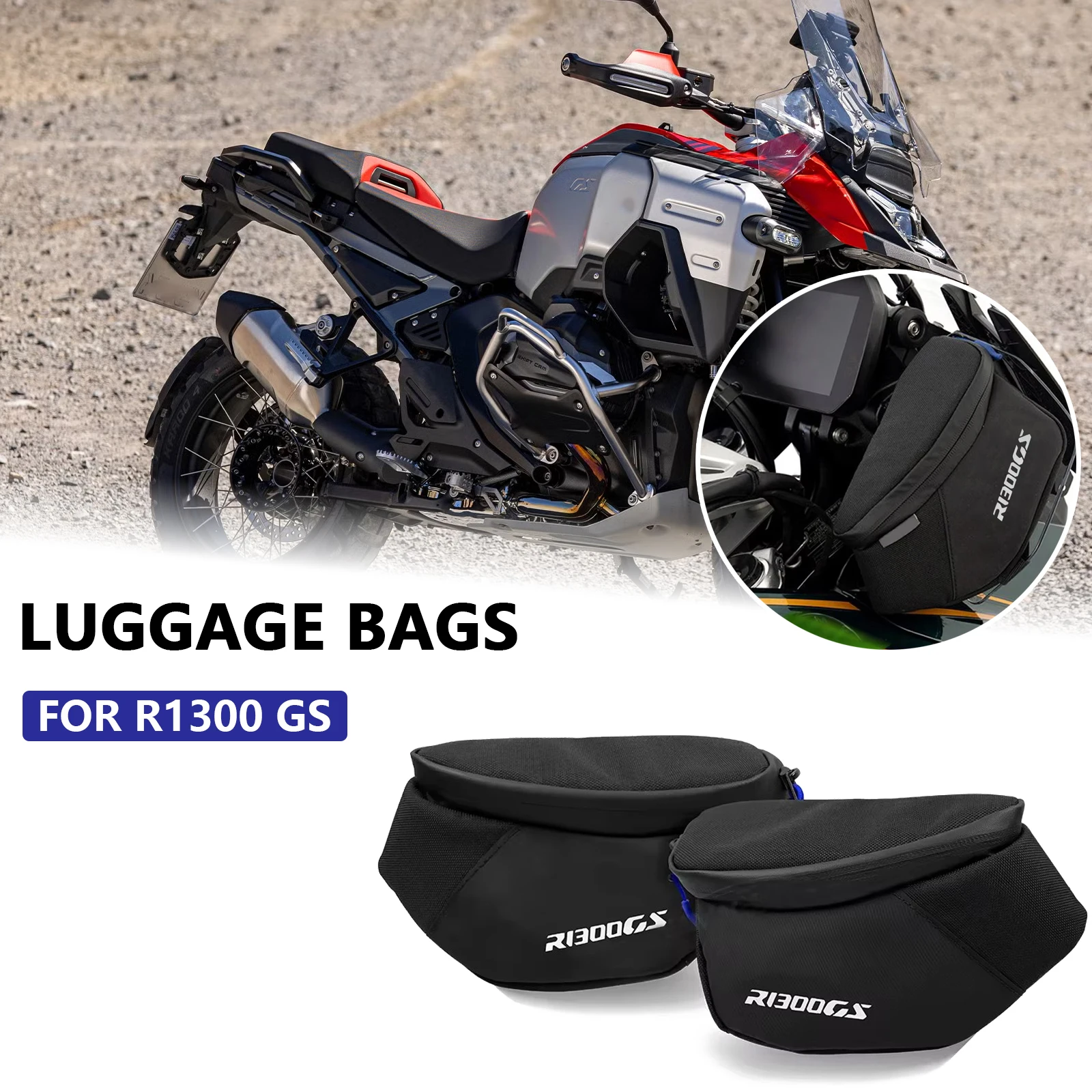 

For R1300 GS R1300GS R 1300 GS 2023-2025 Motorcycle accessories Rear seat bag Rear luggage bag Saddle bag Waterproof luggage bag