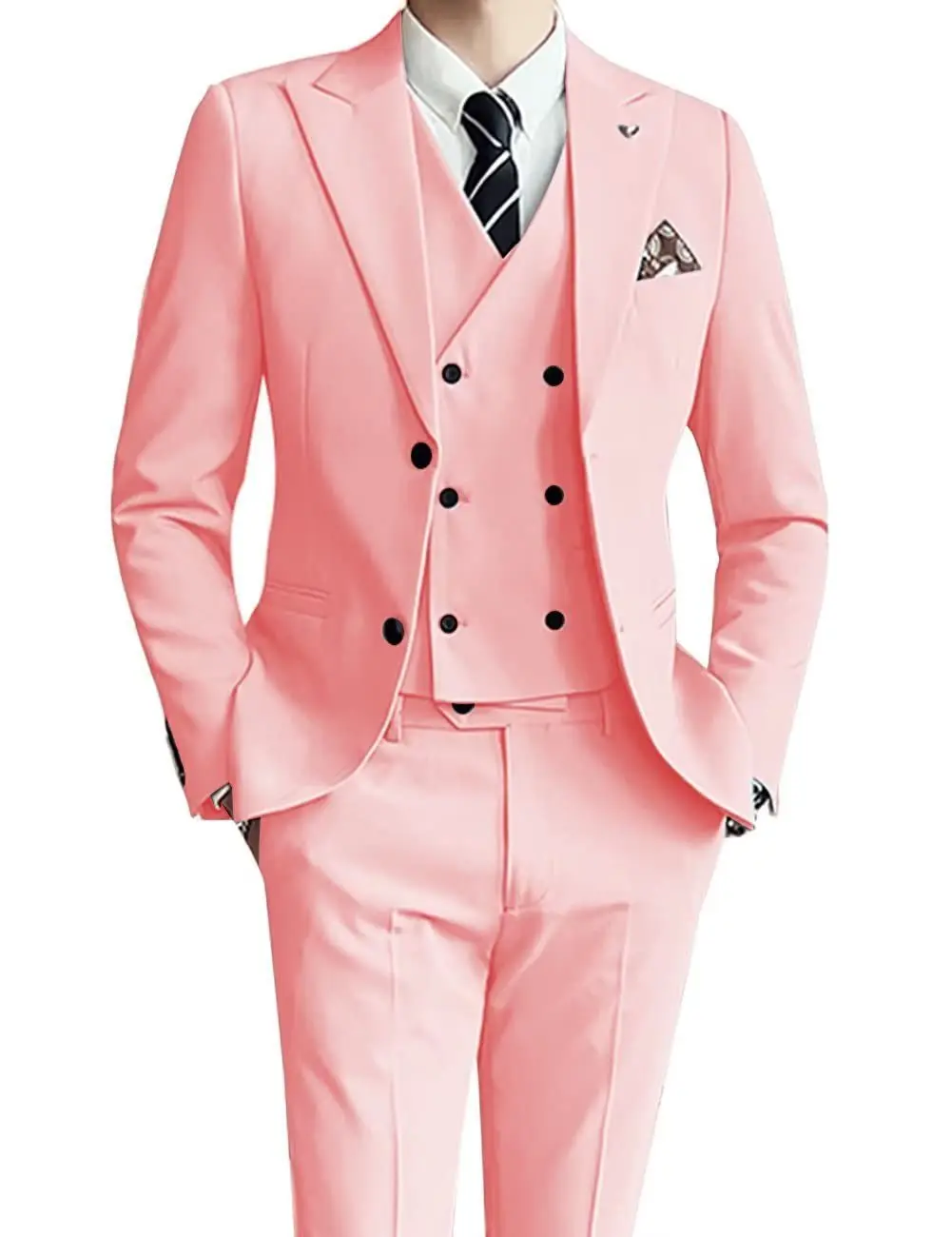 X111 Suit set wedding banquet host groom best man formal suit multi-color suit three-piece suit