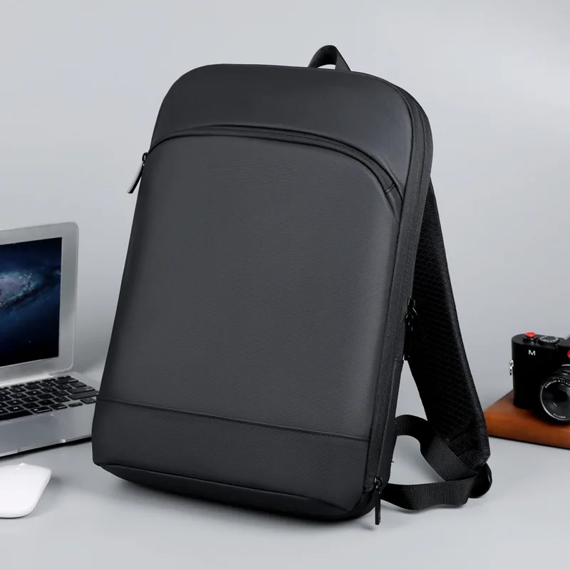 Ultra thin foldable business backpack with expandable waterproof backpack and membrane material backpack