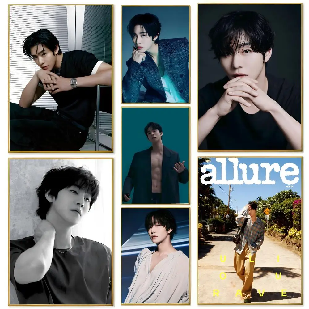 Actor  A-Ahn H-Hyo S-Seop Poster Wall art print art suitable for living room bedroom bar parlor home decor gift