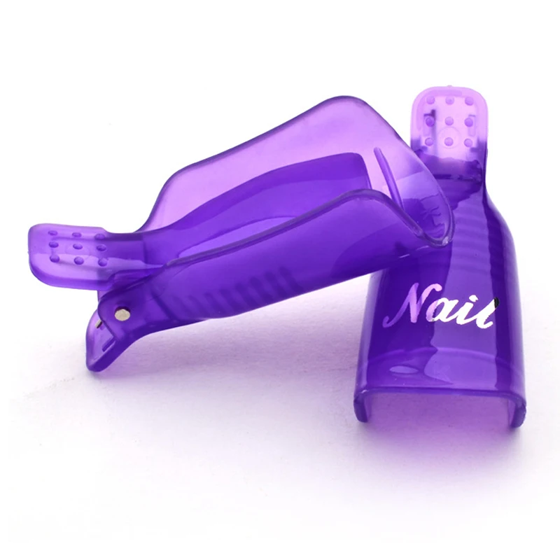 14Pcs Gel Nail Polish Remove Set Colorful Acrylic Soak Off Clips Cap Clean Cotton Pads Cuticle Pusher Peeler Scraper Nail Brush