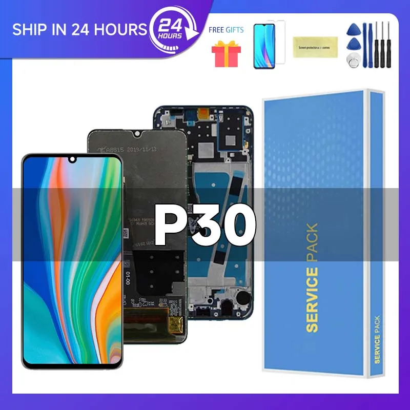 6.1 inch Super AMOLED For HUAWEI P30 LCD ELE-L29 ELE-L09 ELE-AL00 LCD Touch Screen Digitizer Display For Huawei P30 Display