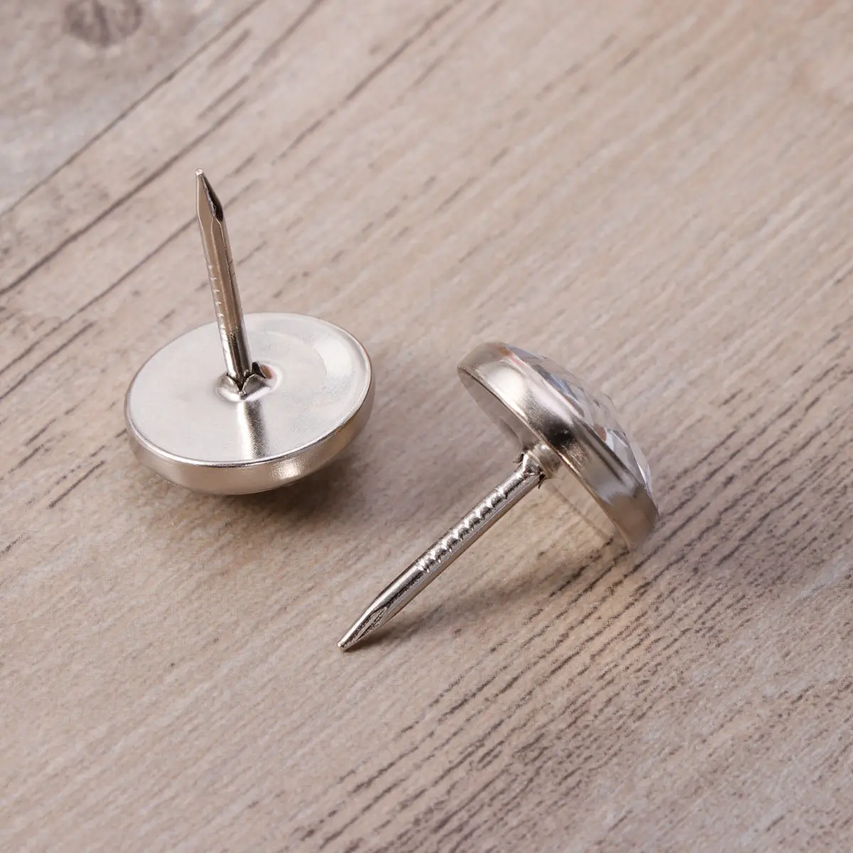 30 Pcs Decor Sofa Button Decorative Furniture Tacks Crystal Upholstery Nails White