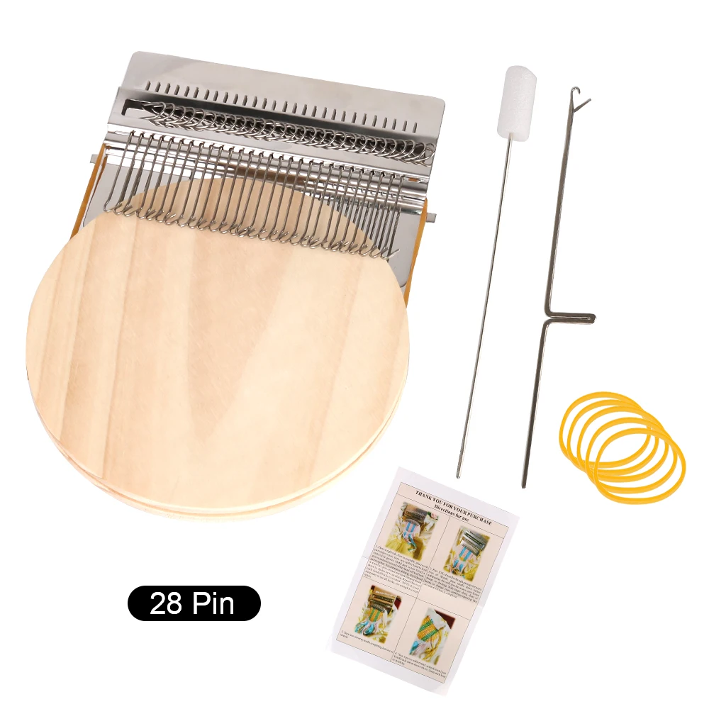 

Knitting Tools Small Frame Small Loom Hand Tapestry Wood Loom Weaving Frame Darning Machine For Mending Clothes and Jeans