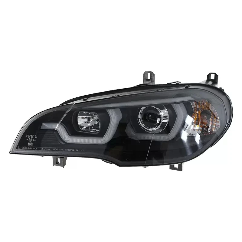 

For BMW X5 E70 2007-13 HID xenon Headlight assembly LED DRL Daytime Running Light head lamp