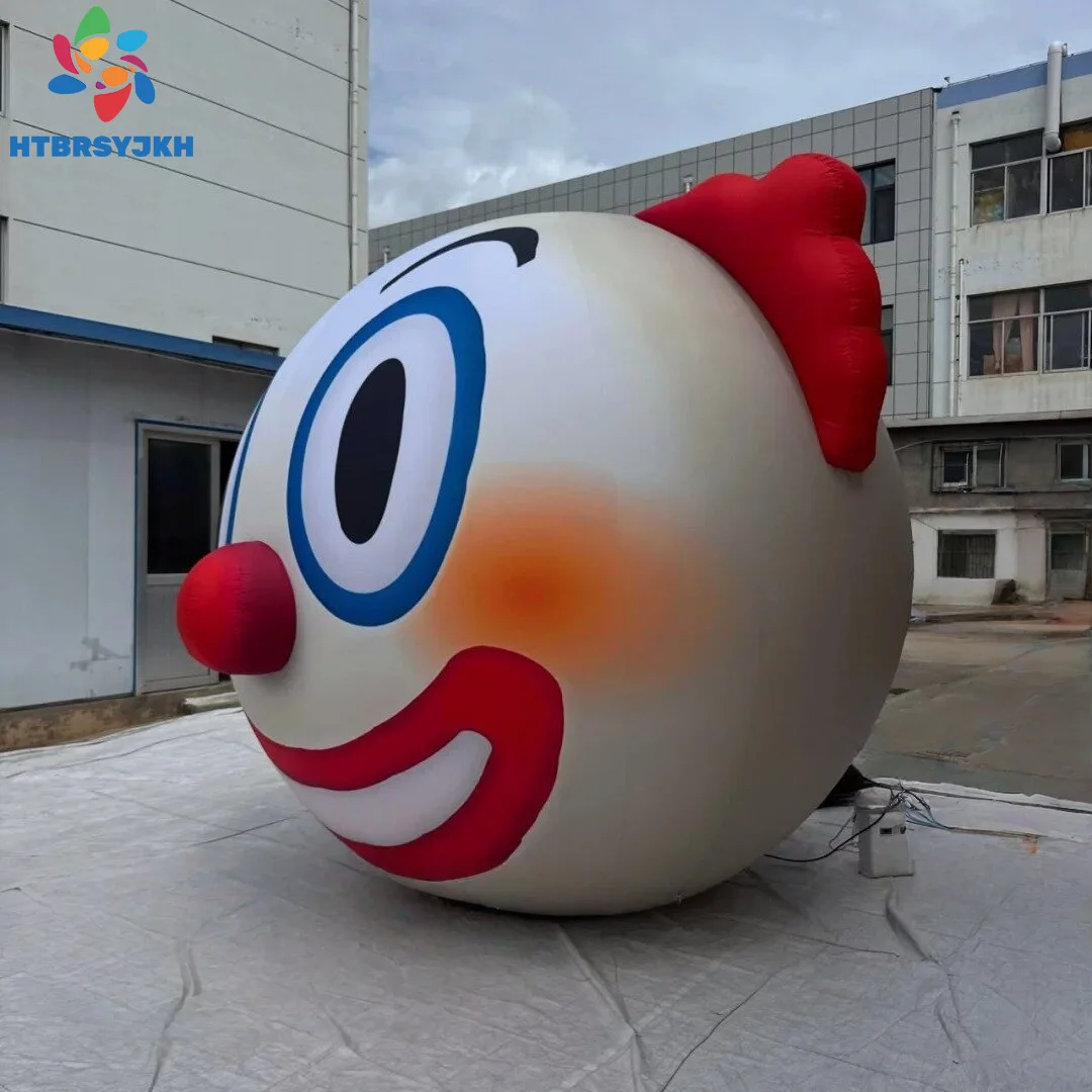 Emojis de palhaço inflável, decorações de festas de Halloween, modelos de expressão infláveis para aniversários, festivais e exibições ao ar livre