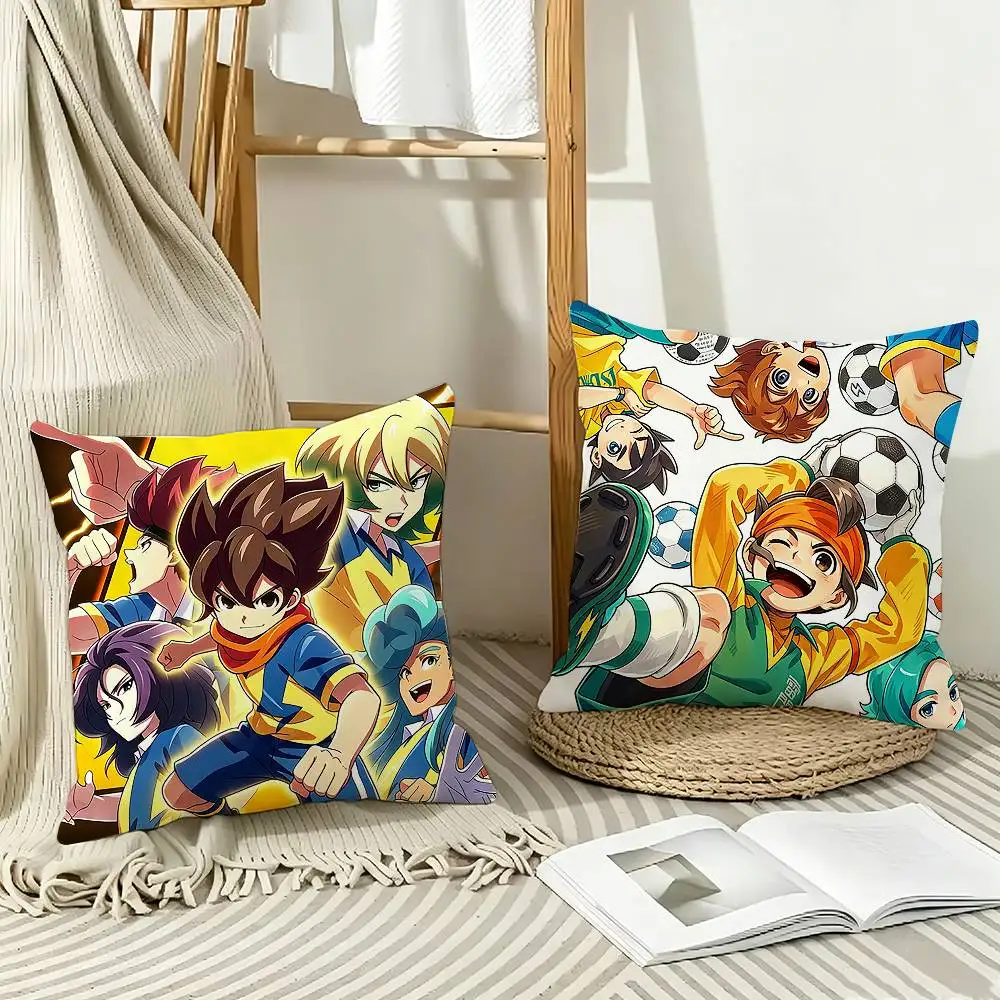 Soccer Anime Inazuma E-Eleven   Pillow Case Pattern Printed Pillowcase For Living Room Sofa Cushion Cover