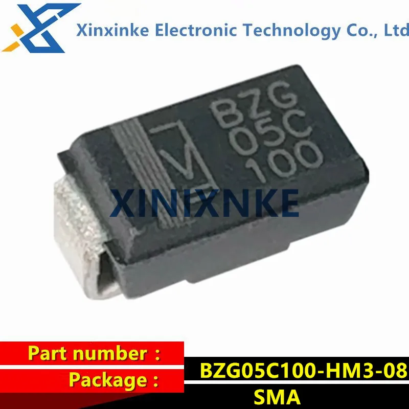 50PCS BZG05C100-HM3-08 Marking：BZG05C100 SMA Voltage Stabilizing Diode 3W 100V New Energy